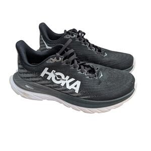 Hoka Mach 5 Size 7.5 Running Athletic Shoes Black White